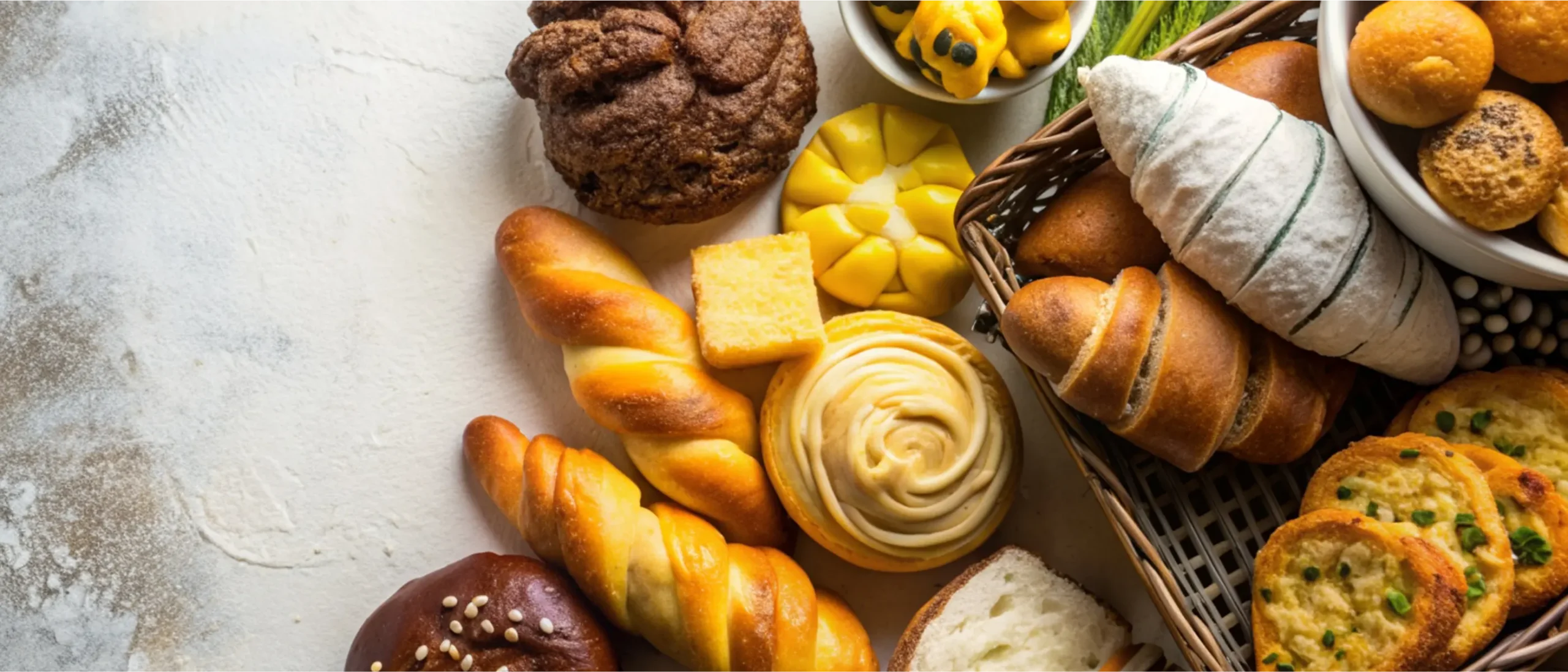 Different types of pastries